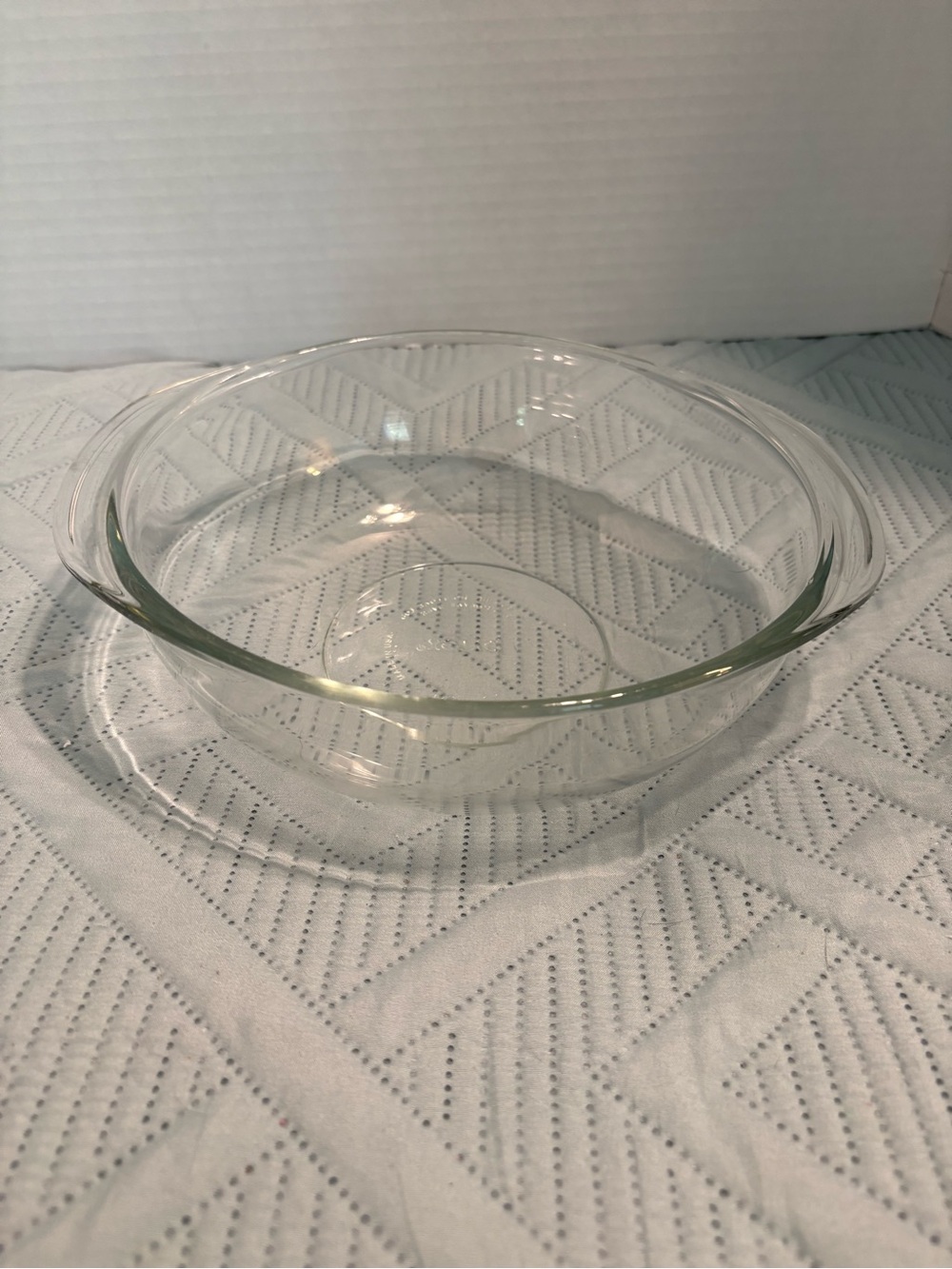 Vintage PYREX #024 Clear Glass 2-quart Casserole Dish NO LID
